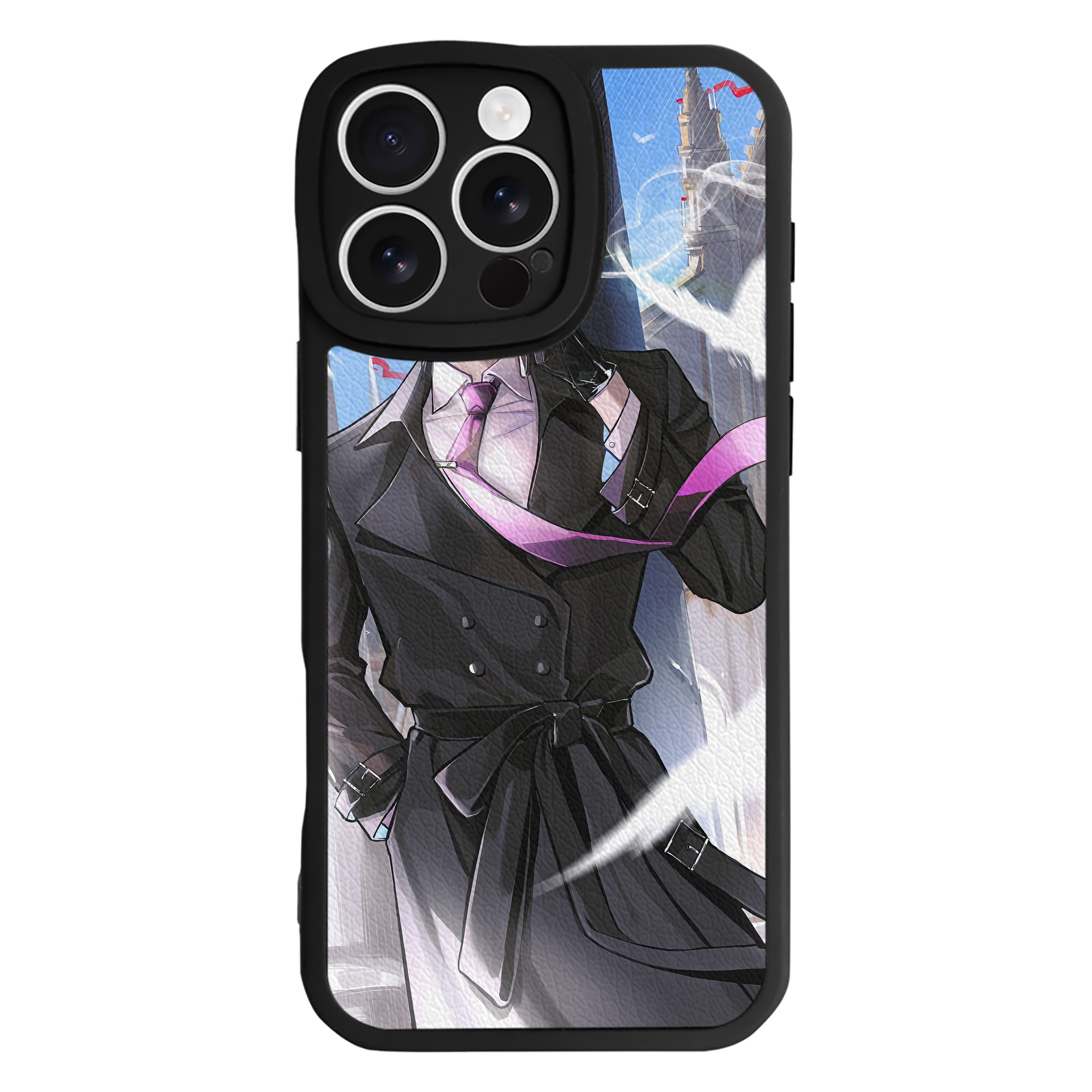 （画像用） 文豪ストレイドッグス Bungo Stray Dogs 【iPhone 16シリーズ対応】シリコンスマホケース（レザー調） 材質：シリコン